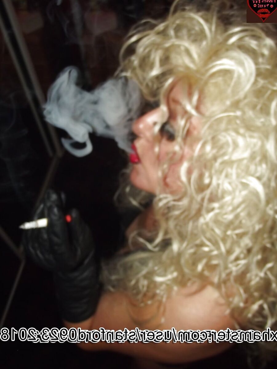 SLUT BLONDE SMOKING