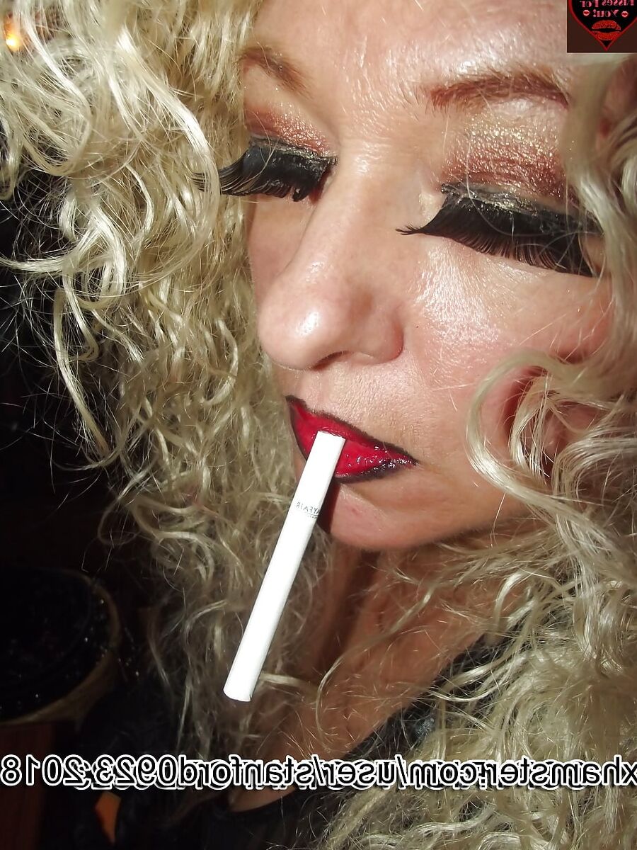 SLUT BLONDE SMOKING