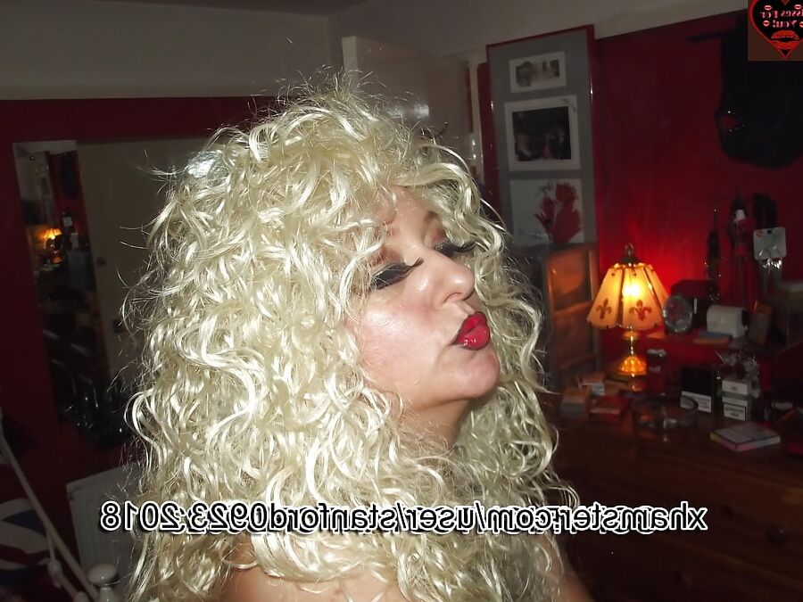 SLUT BLONDE SMOKING