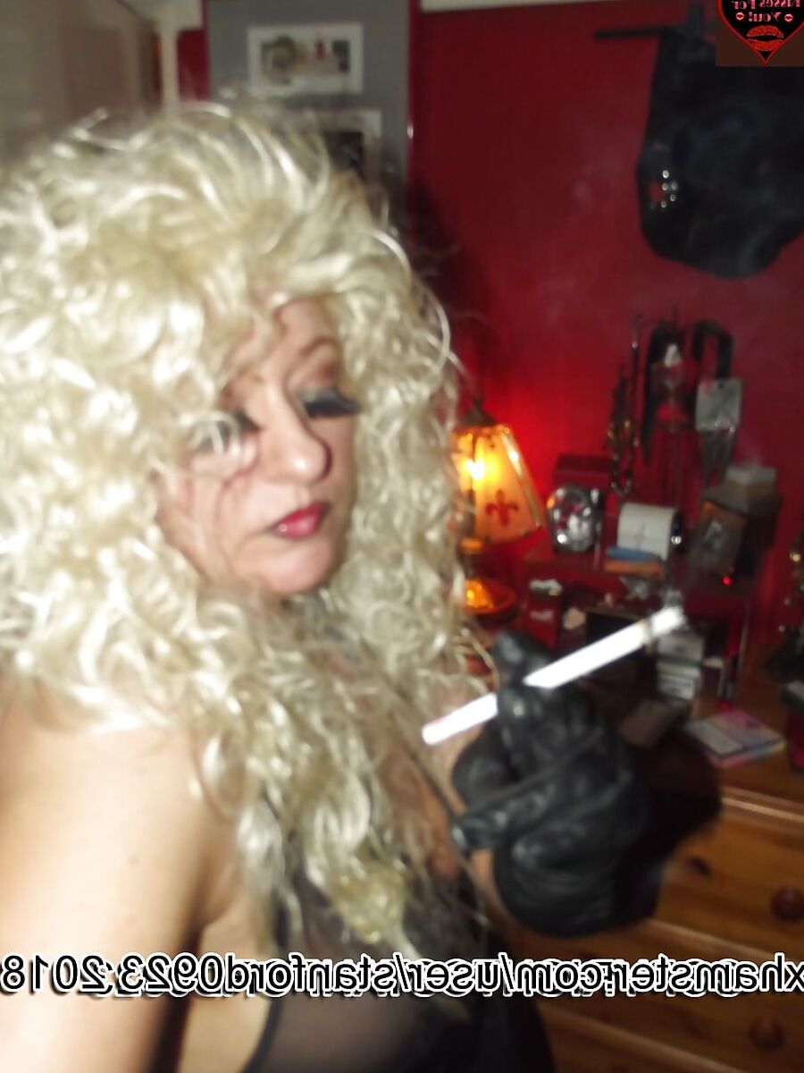 SLUT BLONDE SMOKING