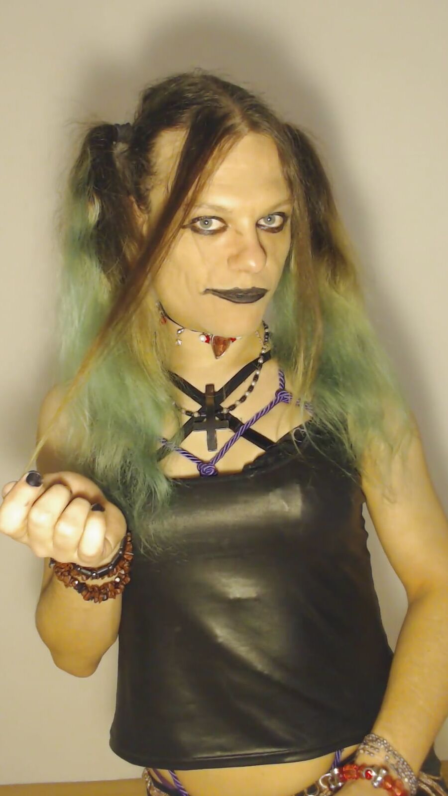 Bondage Chastity Green Cyber Goth Brandynette
