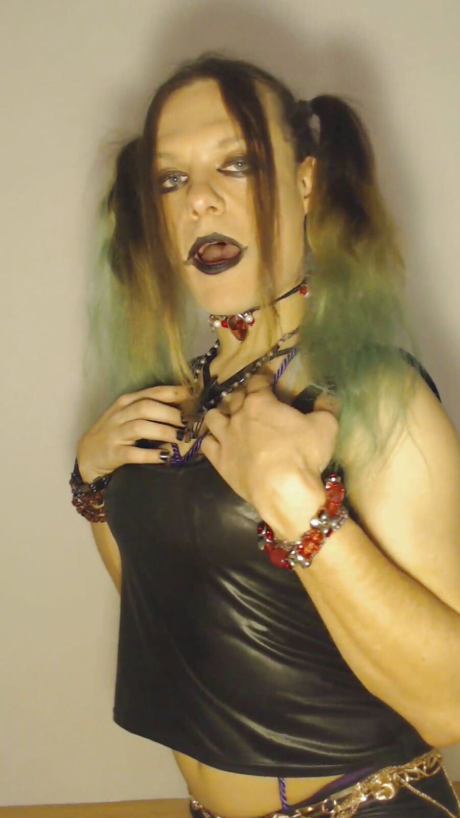 Bondage Chastity Green Cyber Goth Brandynette