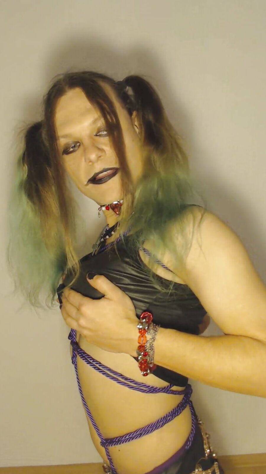 Bondage Chastity Green Cyber Goth Brandynette