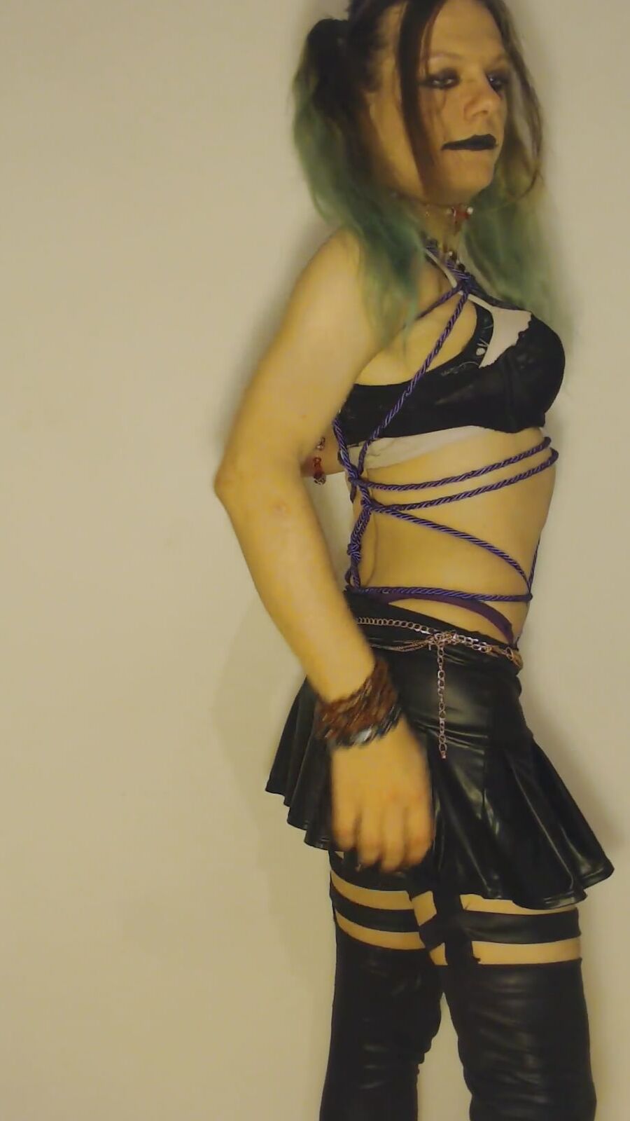 Bondage Chastity Green Cyber Goth Brandynette