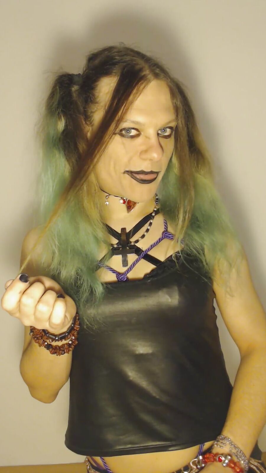 Bondage Chastity Green Cyber Goth Brandynette