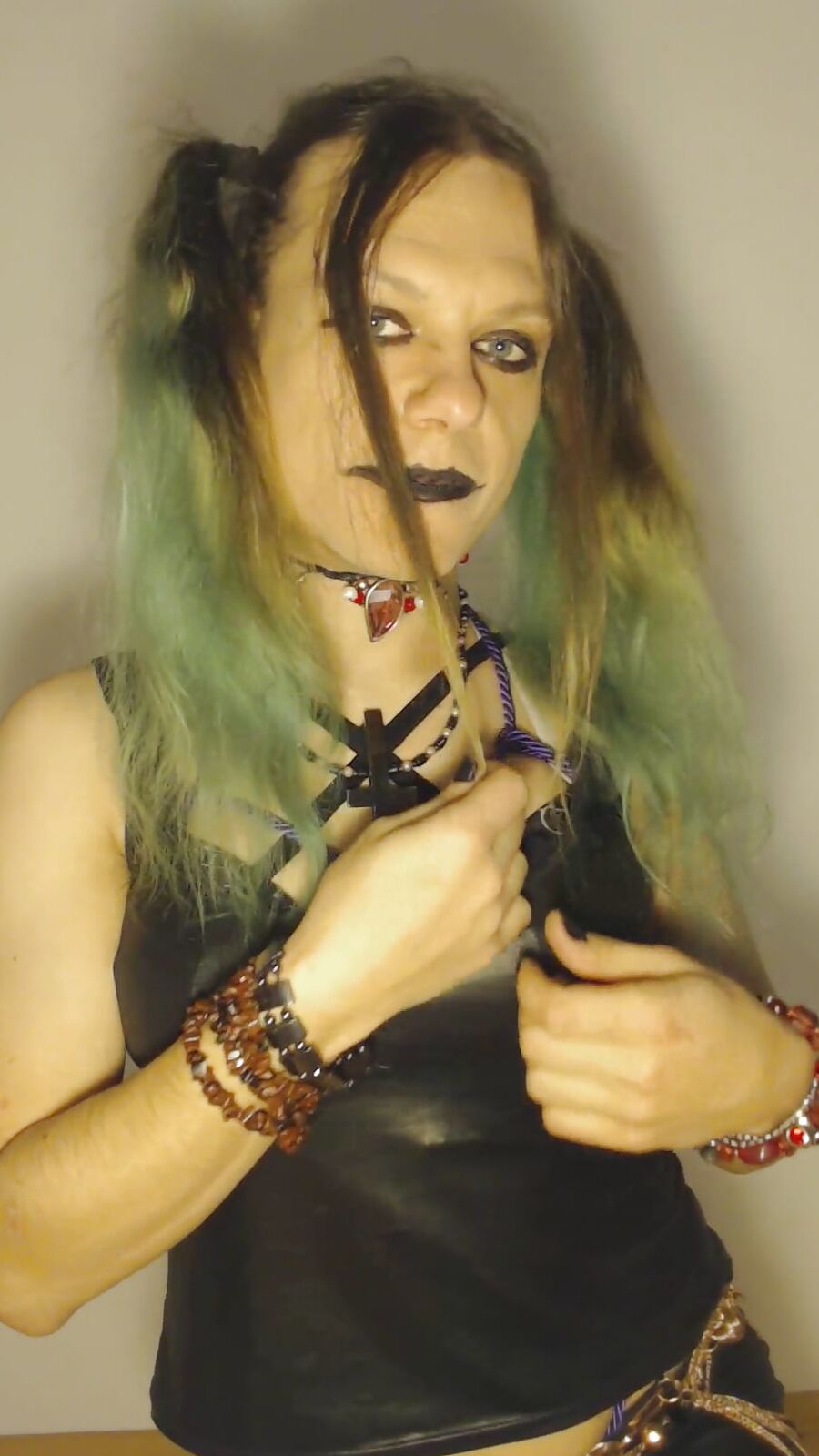 Bondage Chastity Green Cyber Goth Brandynette