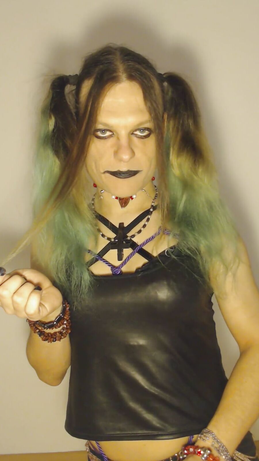 Bondage Chastity Green Cyber Goth Brandynette