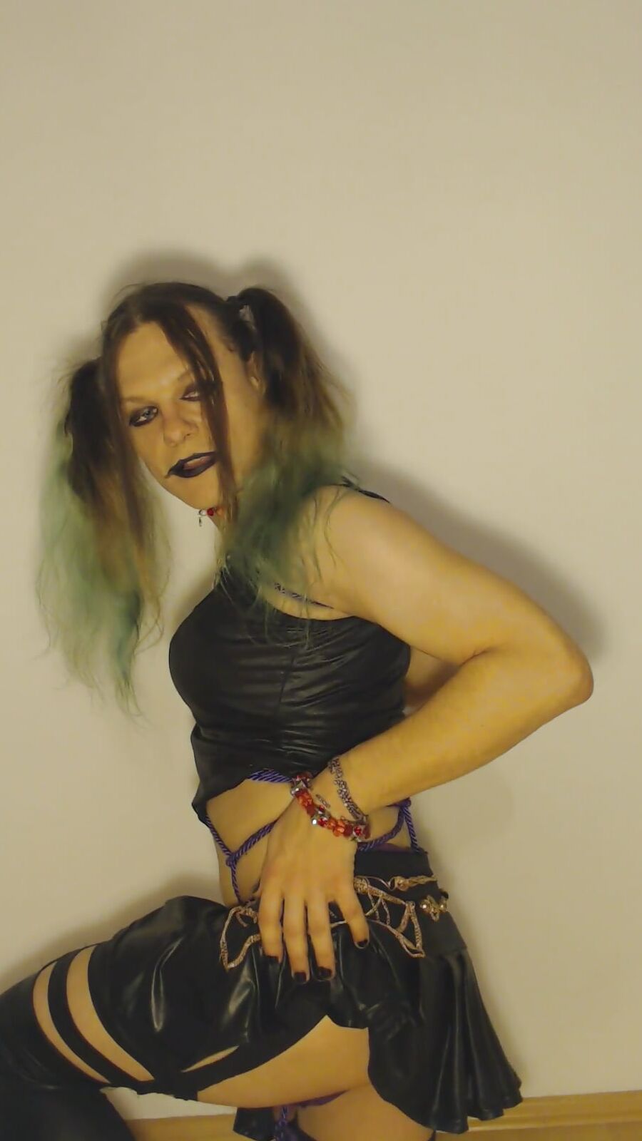 Bondage Chastity Green Cyber Goth Brandynette