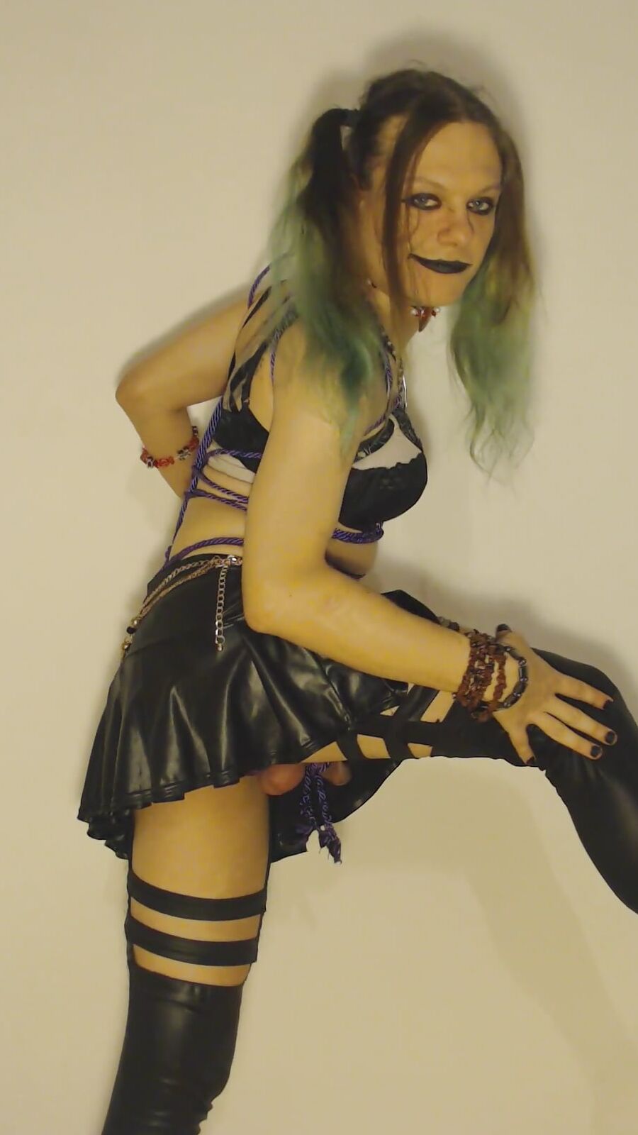 Bondage Chastity Green Cyber Goth Brandynette