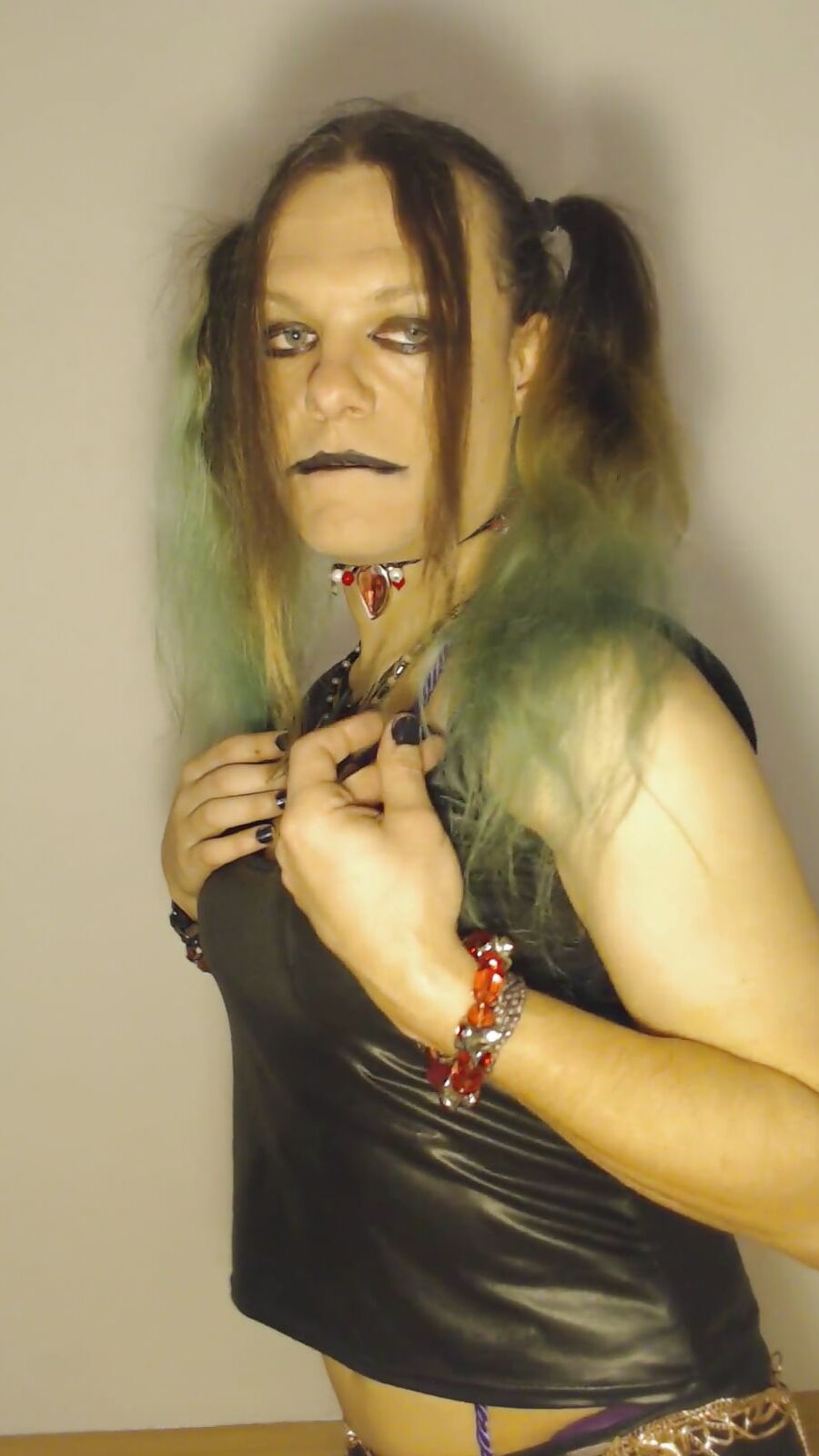Bondage Chastity Green Cyber Goth Brandynette