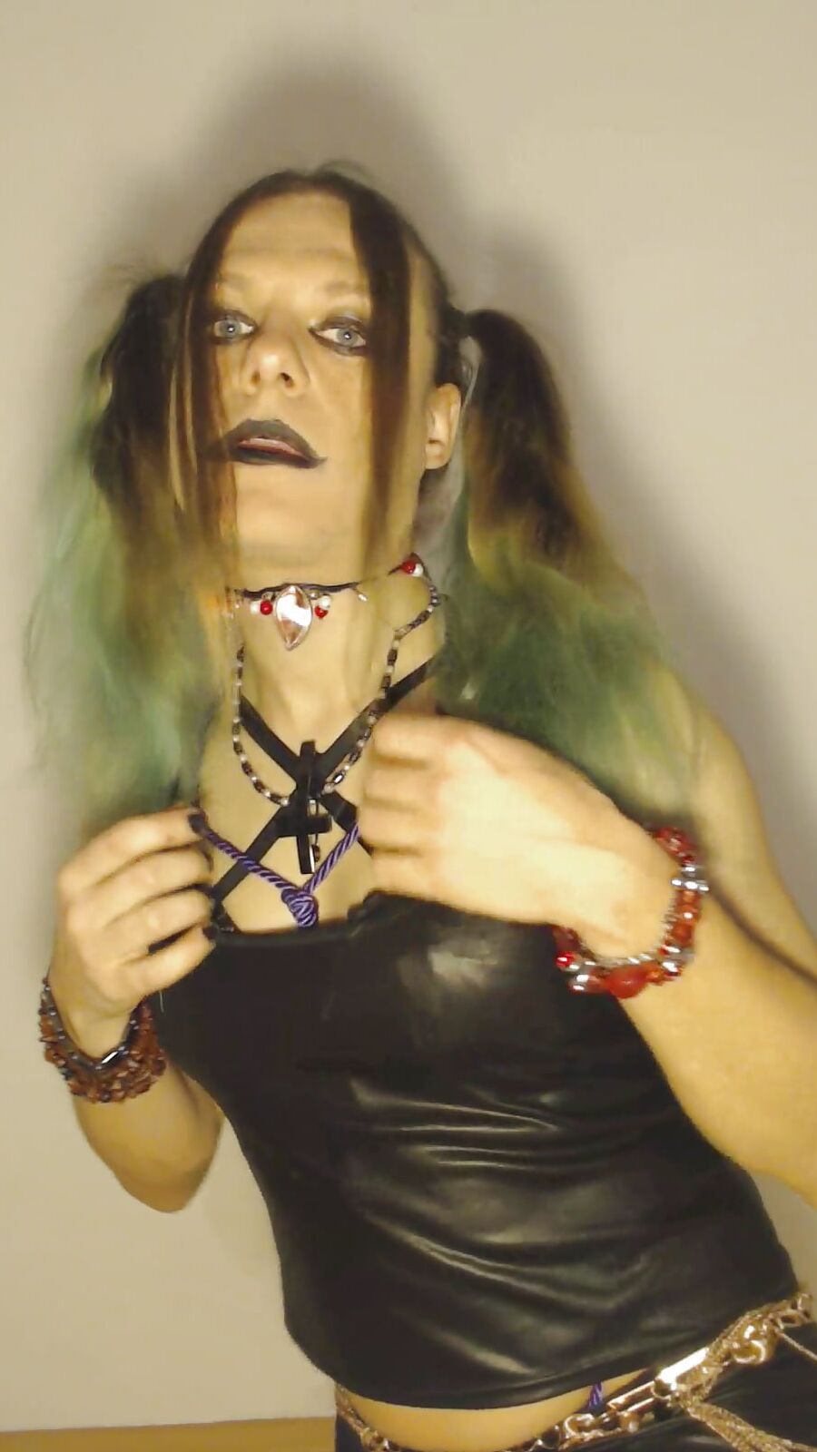 Bondage Chastity Green Cyber Goth Brandynette
