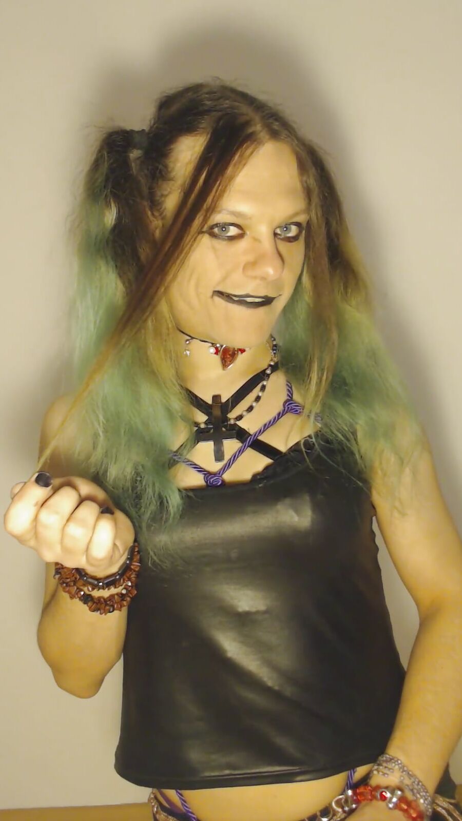 Bondage Chastity Green Cyber Goth Brandynette