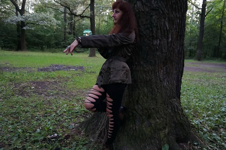 Witch on broomstick