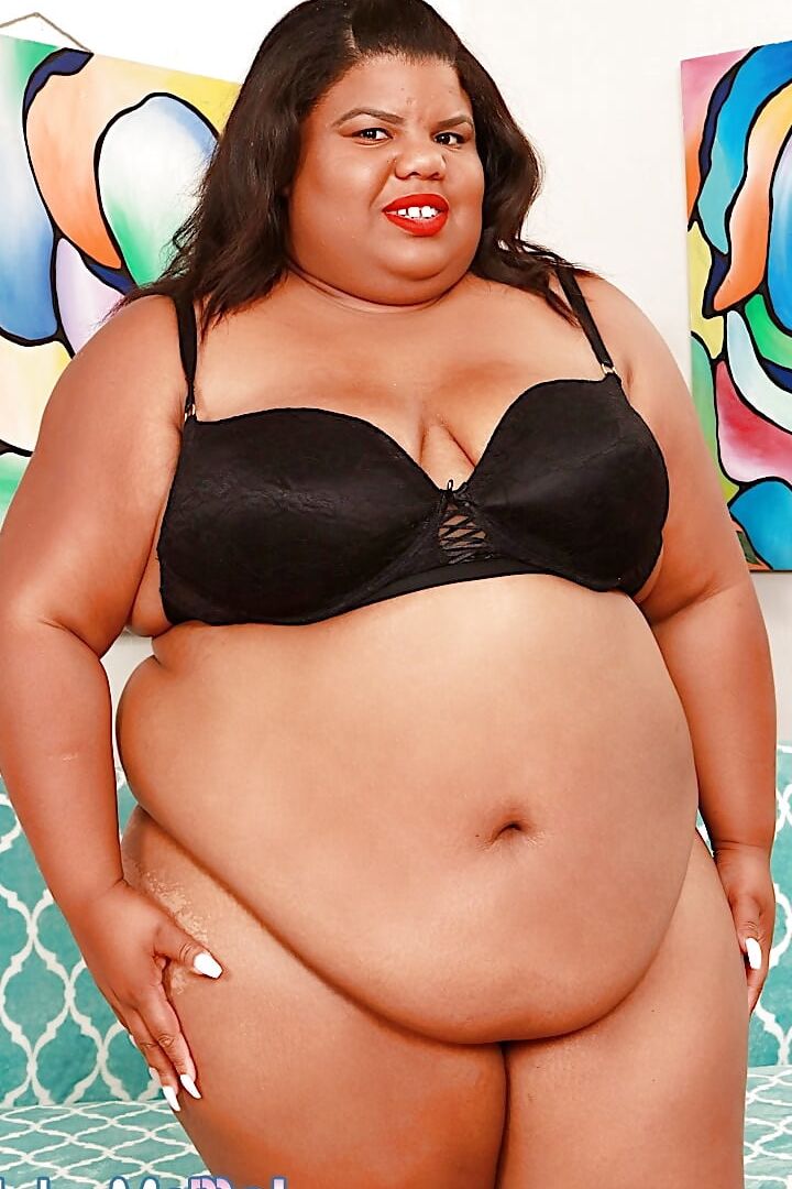 Ebony BBW Peaches Love rides a white dick