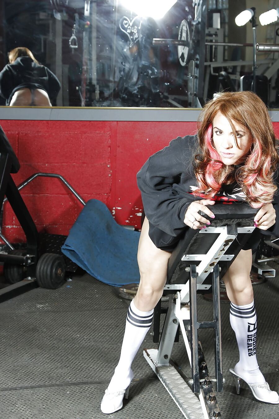 Tabbyanne pussy spread public gym muscle liverpool