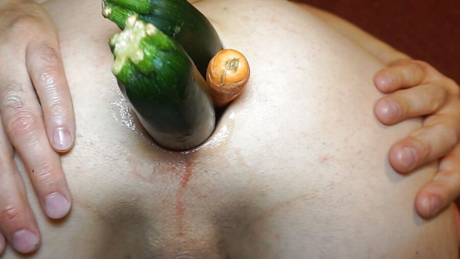Anal play with gape, prolapse and rosebud ass