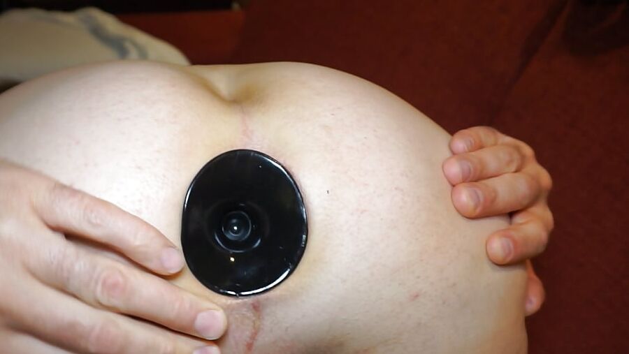 Opening my anal butthole for a deepview into my gape tunnel