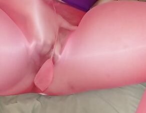 Fingering Pussy in Pantyhose Leggings