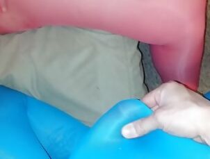 Fingering Pussy in Pantyhose Leggings