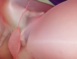 Fingering Pussy in Pantyhose Leggings