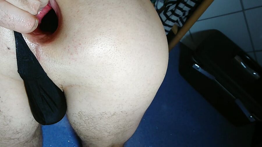 My fisted tanga asshole gape wide open