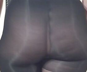 Big Ass and Hairy Pussy in Pantyhose