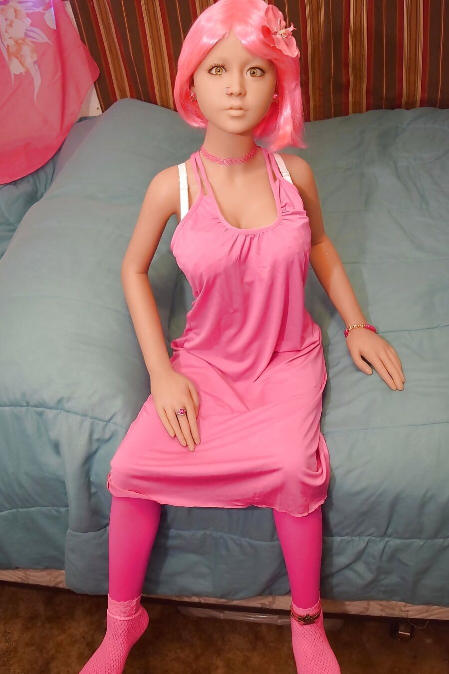 Nina in pink