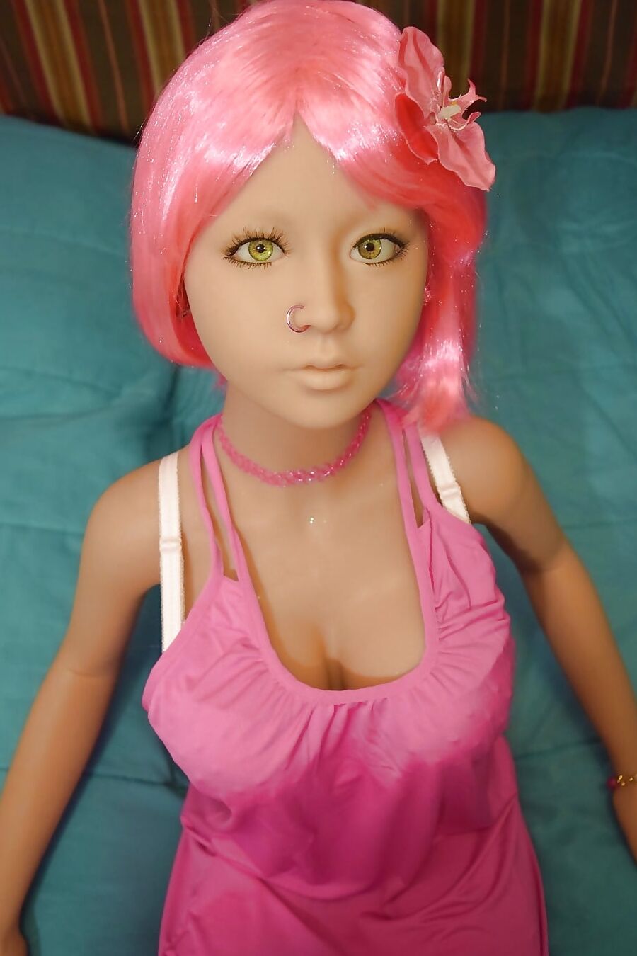 Nina in pink