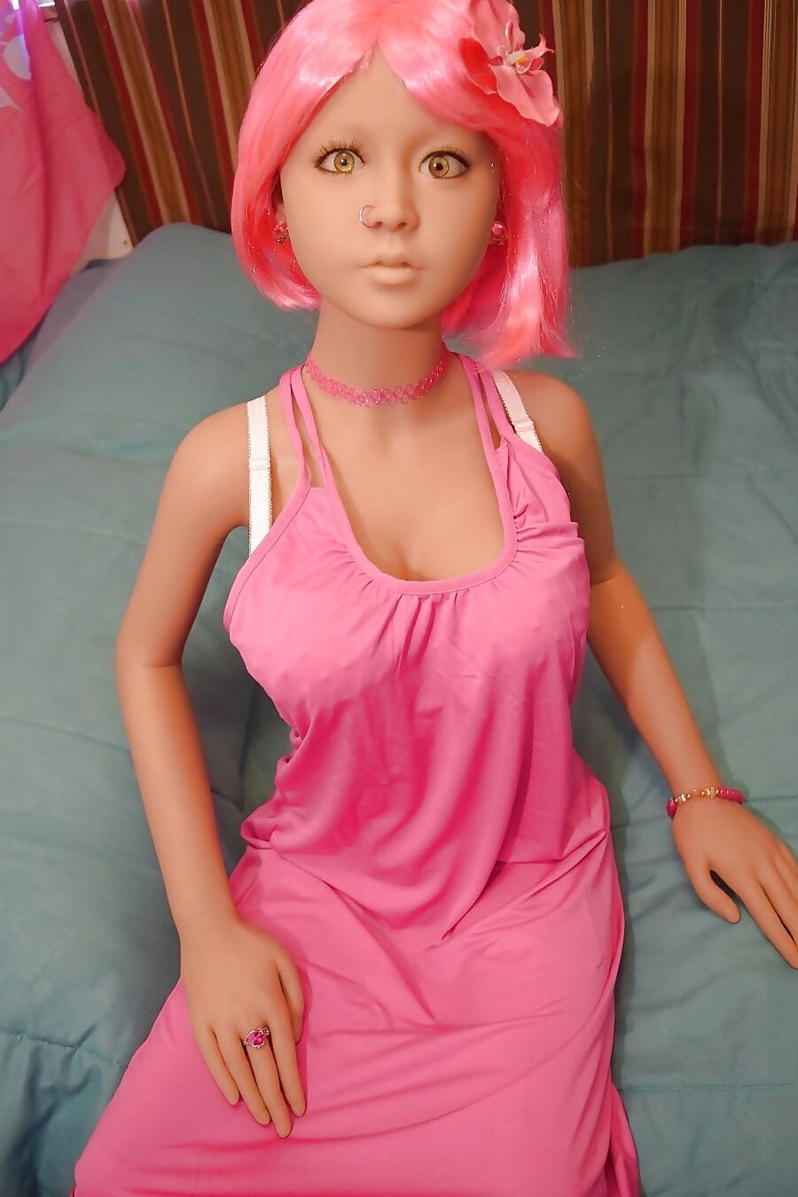 Nina in pink