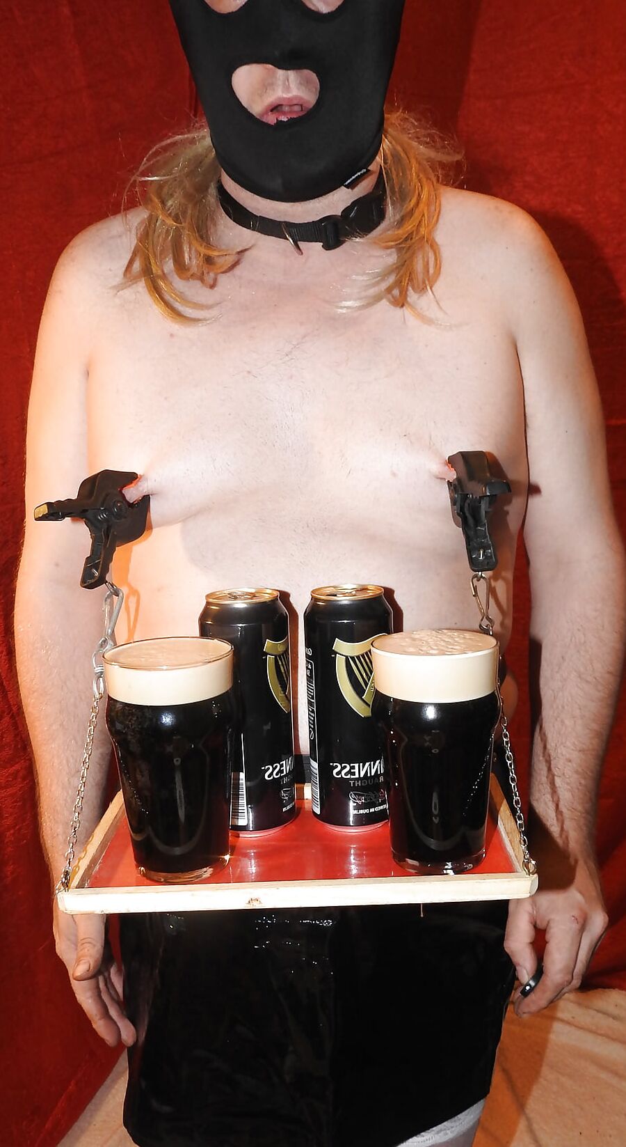 Served Guinness Beer