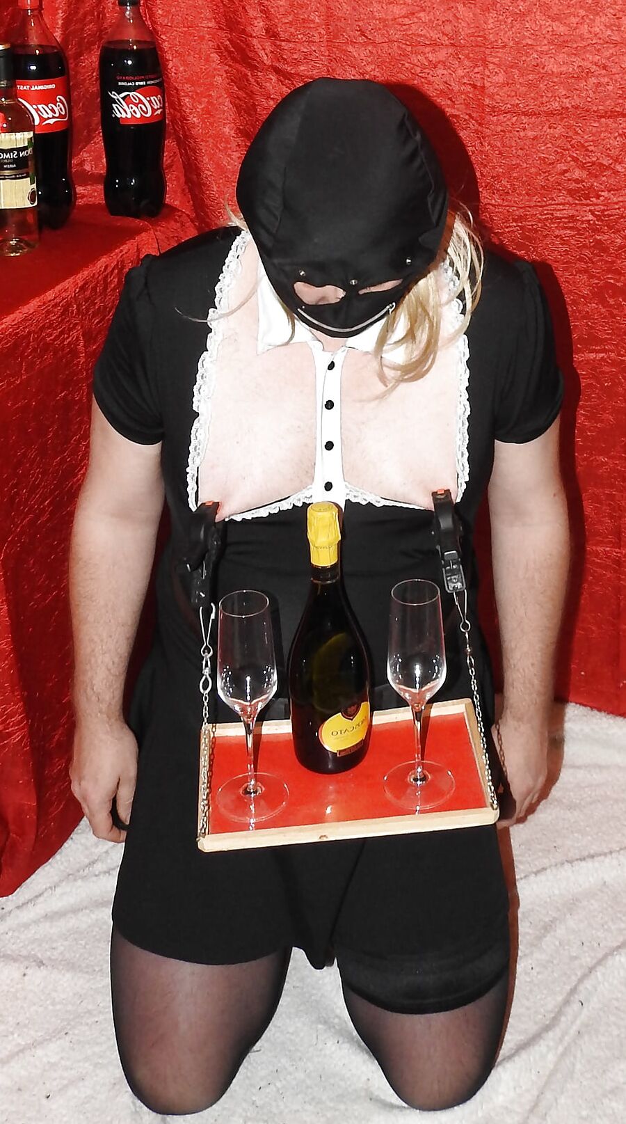 SissyMaid Serve Wine