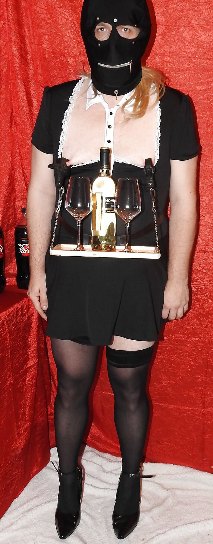 SissyMaid Serve Wine