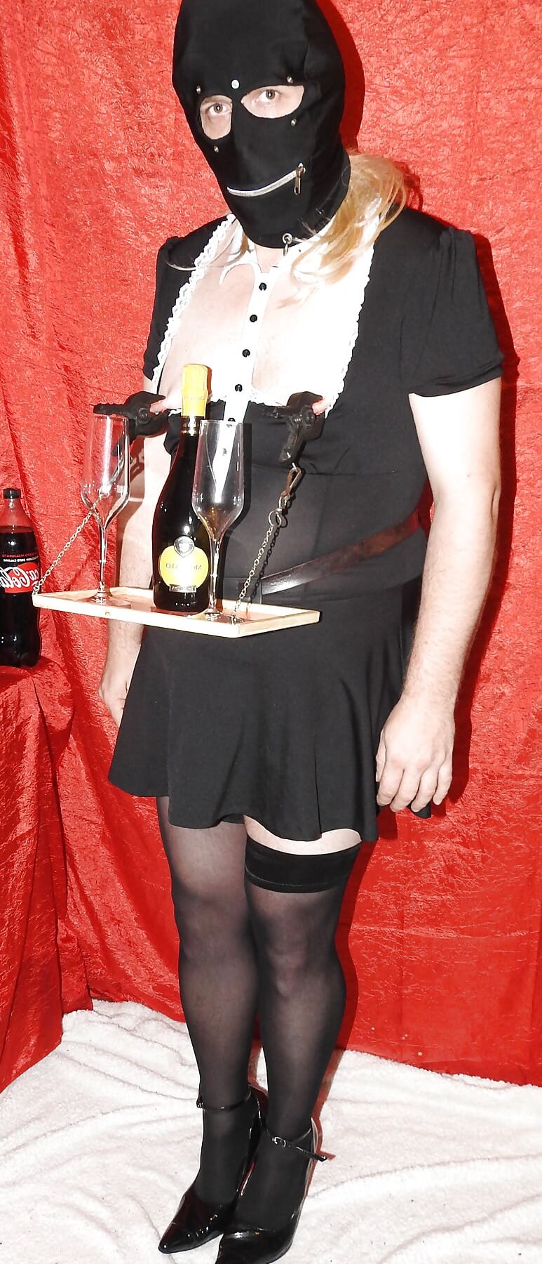 SissyMaid Serve Wine