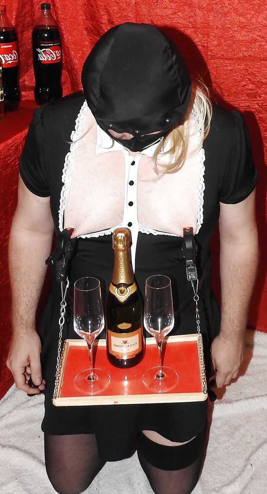 SissyMaid Serve Wine