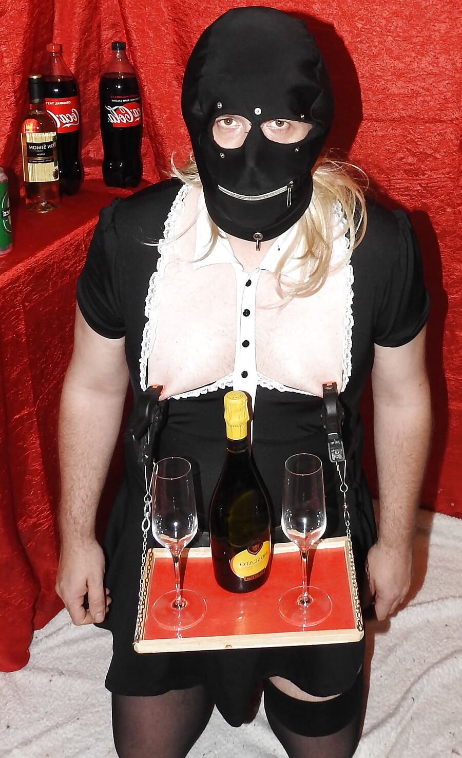 SissyMaid Serve Wine