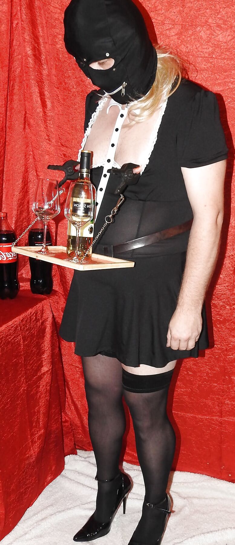 SissyMaid Serve Wine