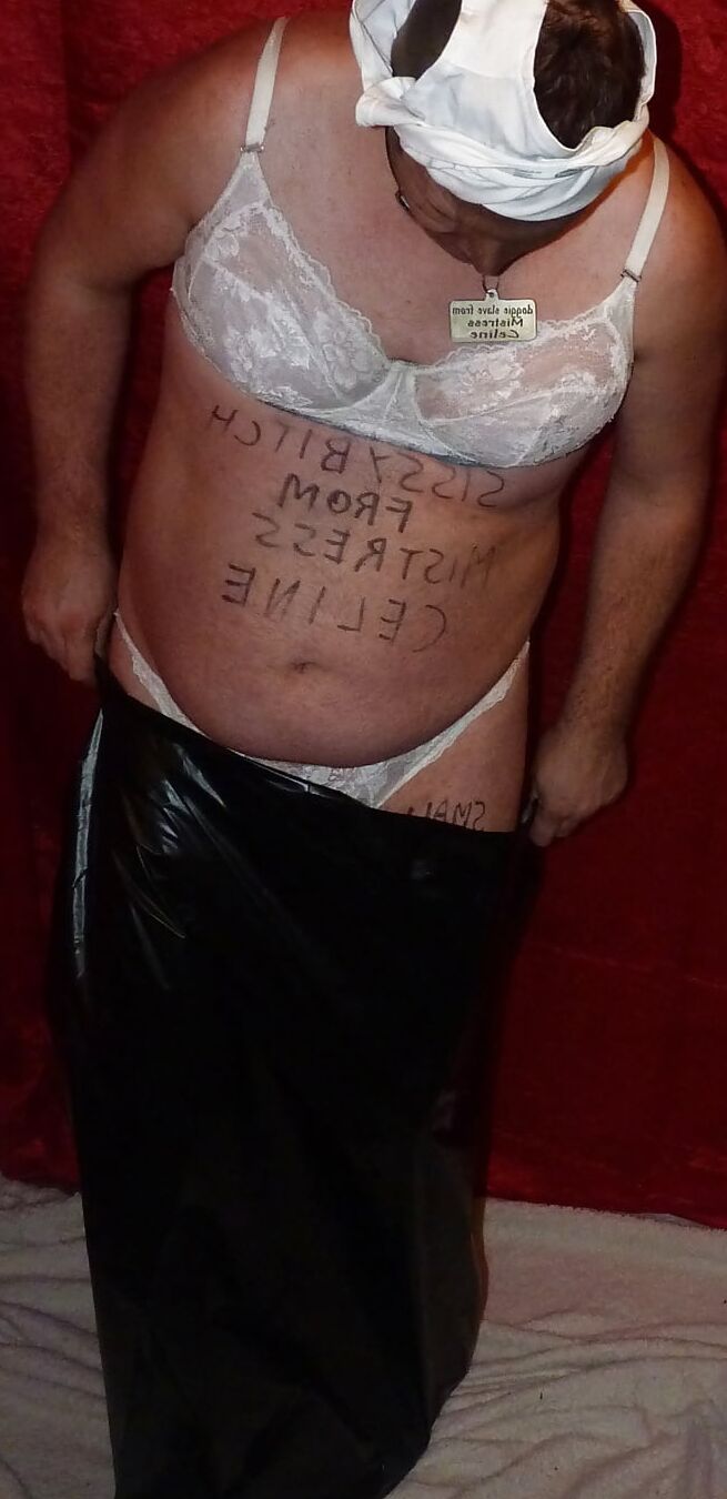 Garbage slave for Mistress Celine