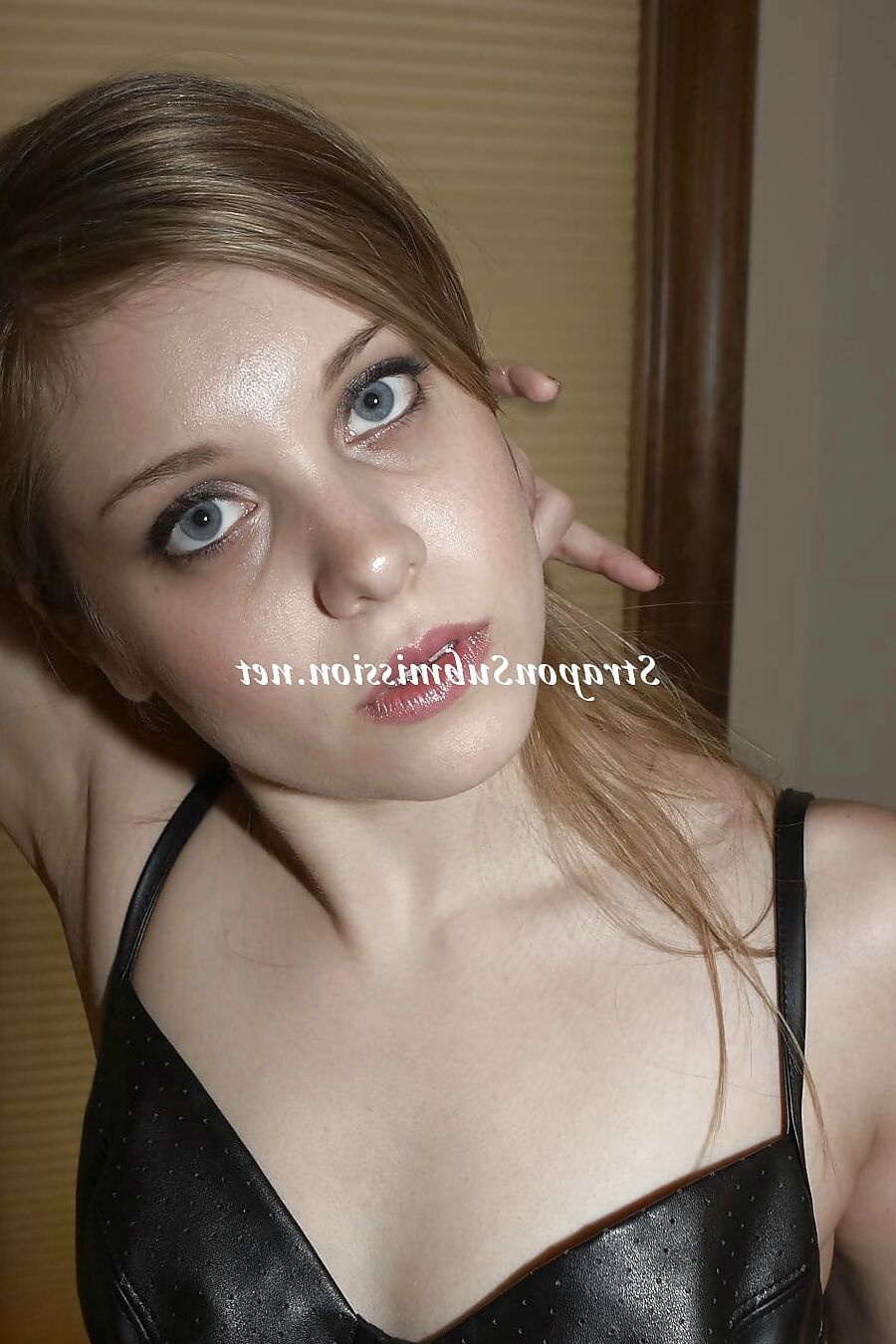 Femdom petite Mistress Missy fucks big male slave