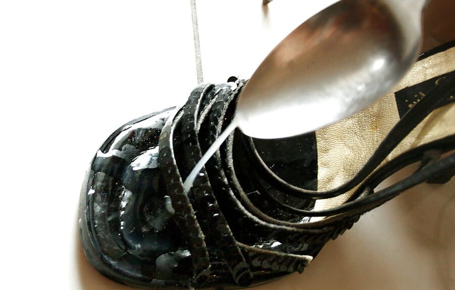 Golden stilettos