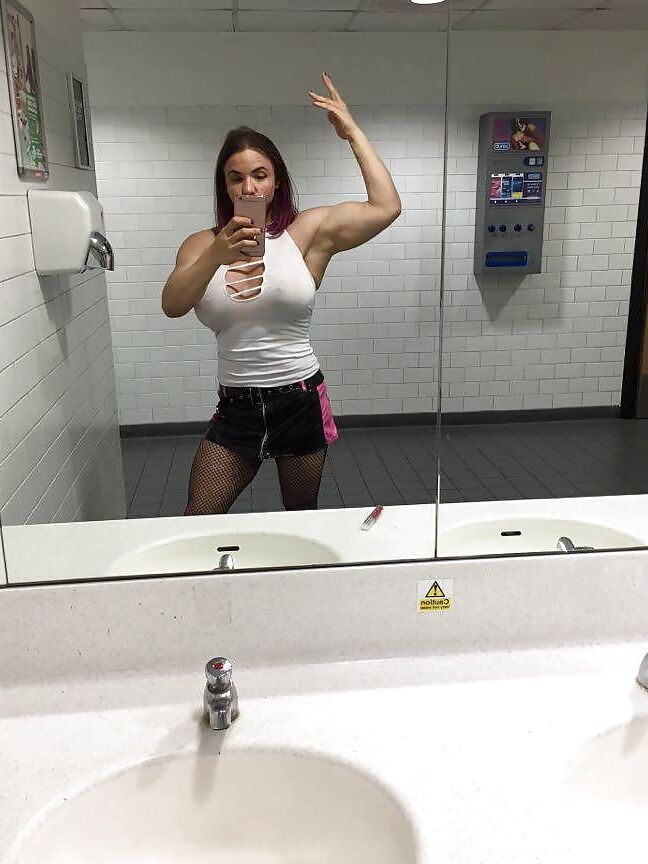 Tabbyanne tits, pussy in PUBLIC cinema toilets