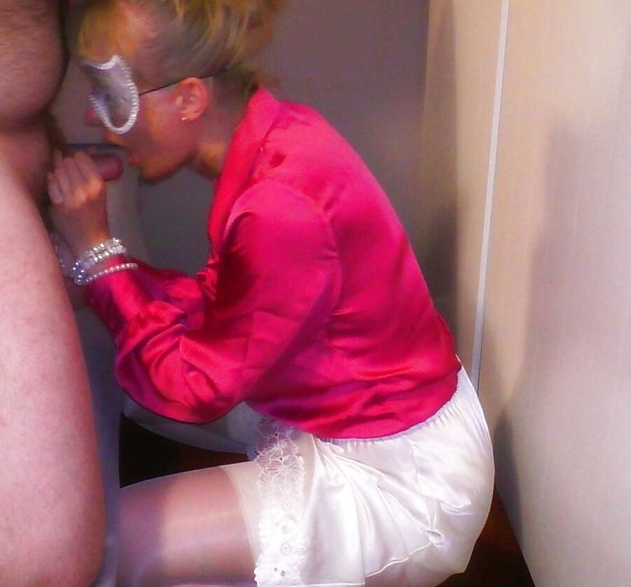 Satin blouse, satin slip sex