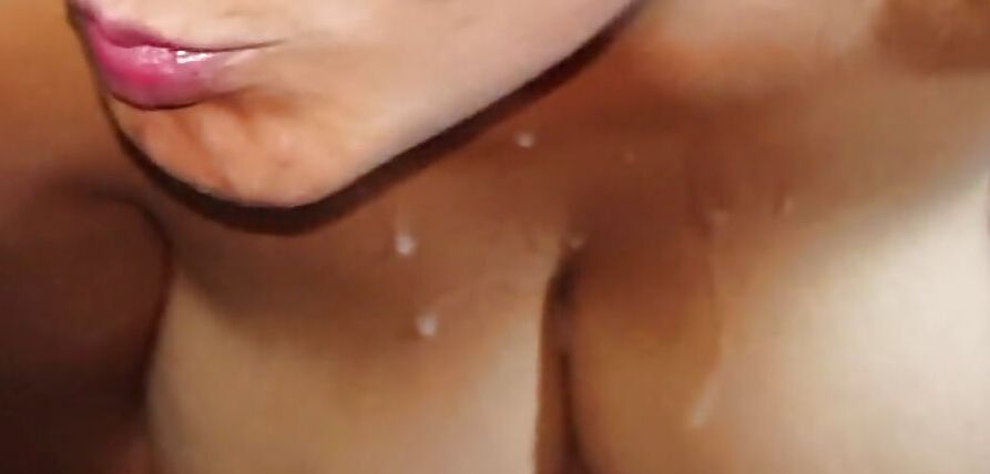 Smiling for a very fat cock