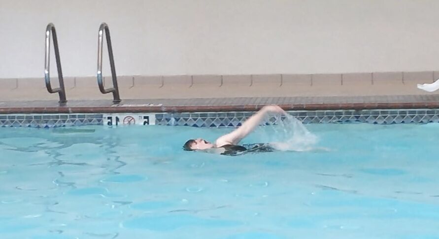 Watch busty grandma swim and shower by MarieRocks