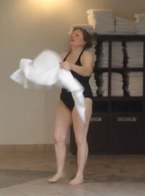 Watch busty grandma swim and shower by MarieRocks