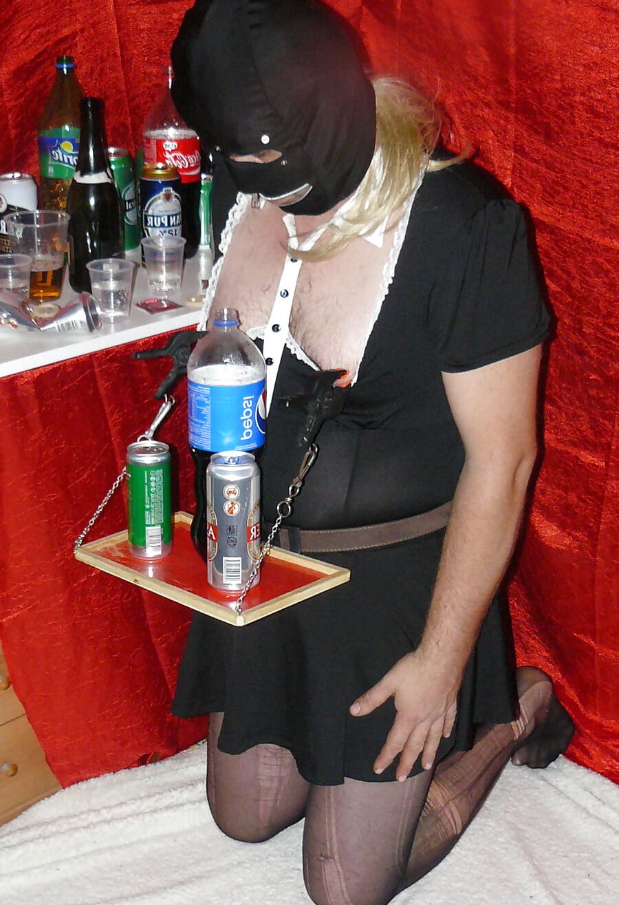 Sissy slut in bar