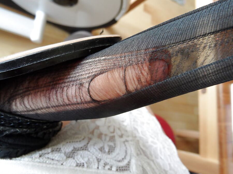 Stockings in the studio