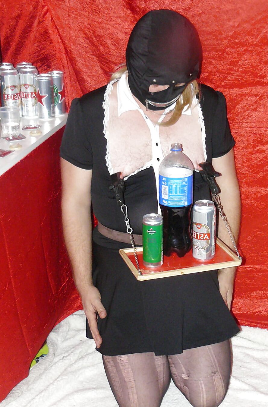 Sissy slut in bar