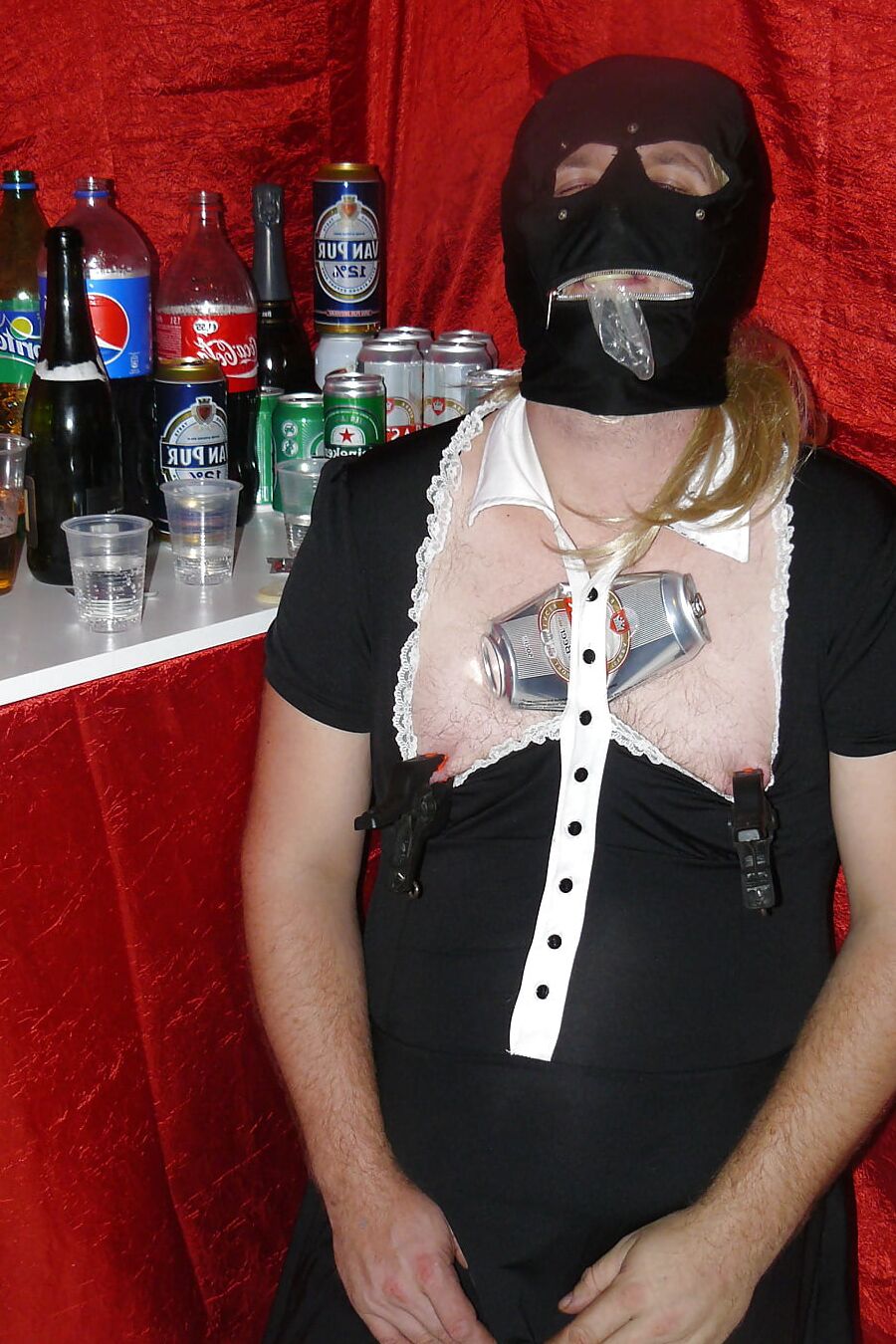 Sissy slut in bar
