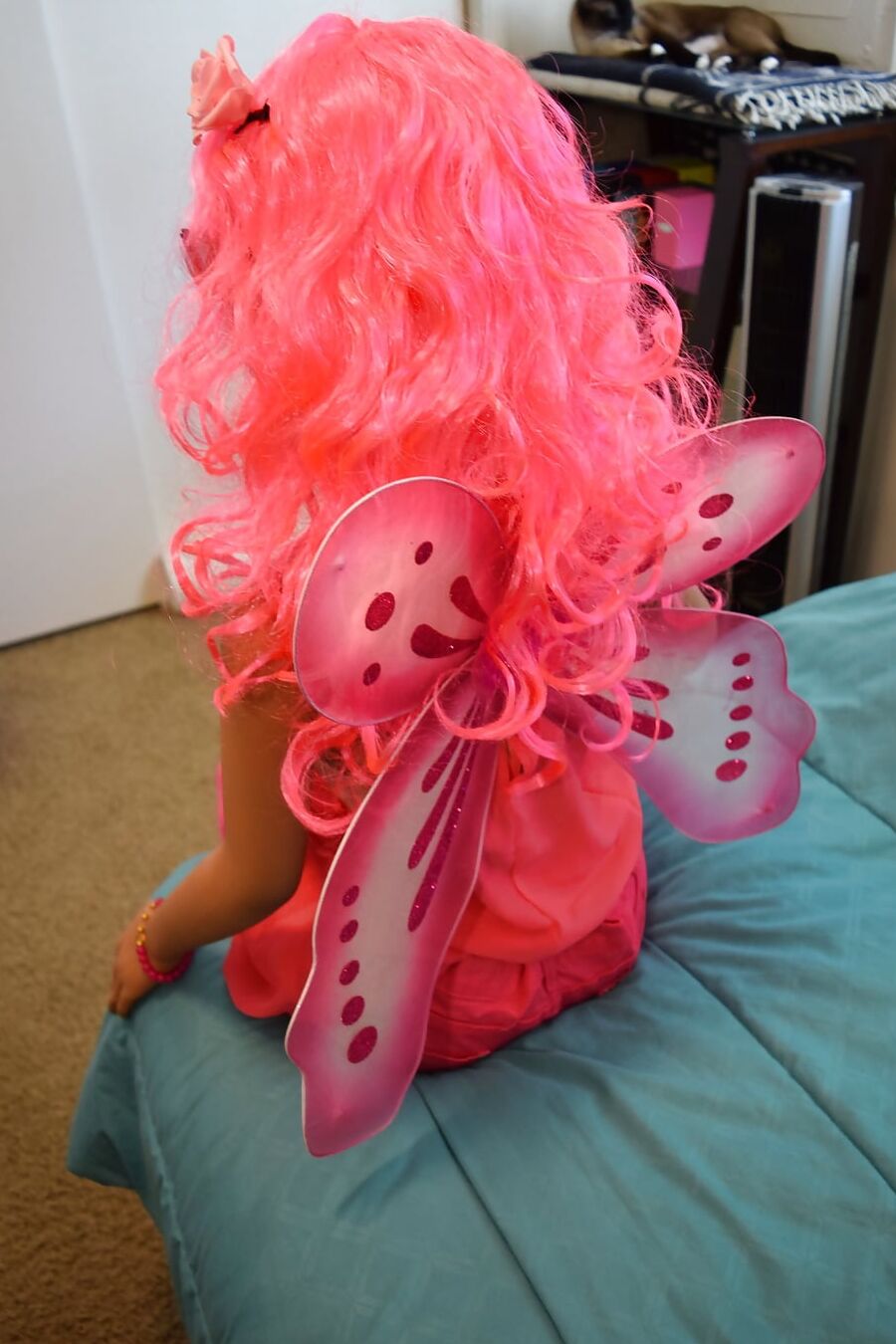 Nina's pink wings!