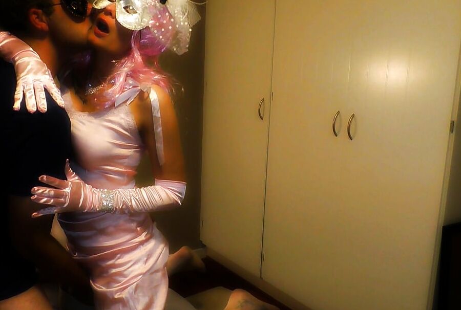 Video stills Dolled up pink satin